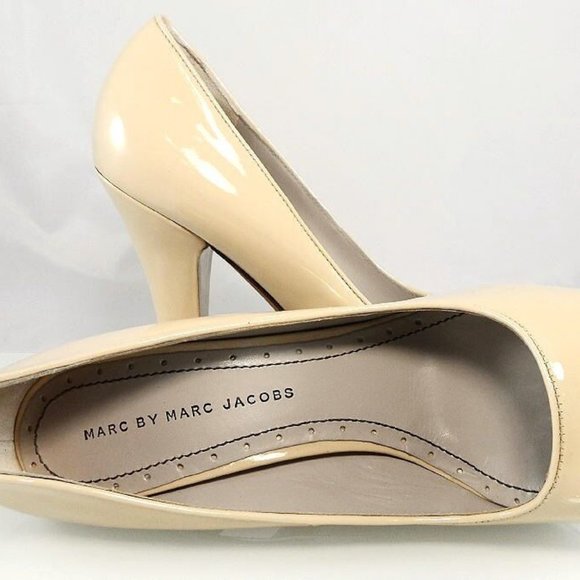 $285 NIB MARC by MARC JACOBS PATENT LEATHER HIDDEN PLATFORM PUMP HEELS - Picture 5 of 7